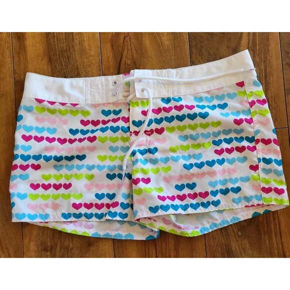 LiLu Boardshorts Womens Juniors Size 5 Multi Color Shorts Beach Surfing Swimming - Picture 1 of 8